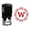 Red, variant on Printtoo Self Inking Office Stationary Octagon Celtic Swirl Frame Alphabet W Monogram Initial Rubber Stamp-Violet