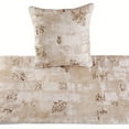 thumbnail image 2 of Ivory Bed Runner without Pillow Cover, Full Size 68"x18" Decorative Bed Runner, Ivory Velvet Bed Scarf in Foil Velvet with Sequin - Creative Grudge, 2 of 4