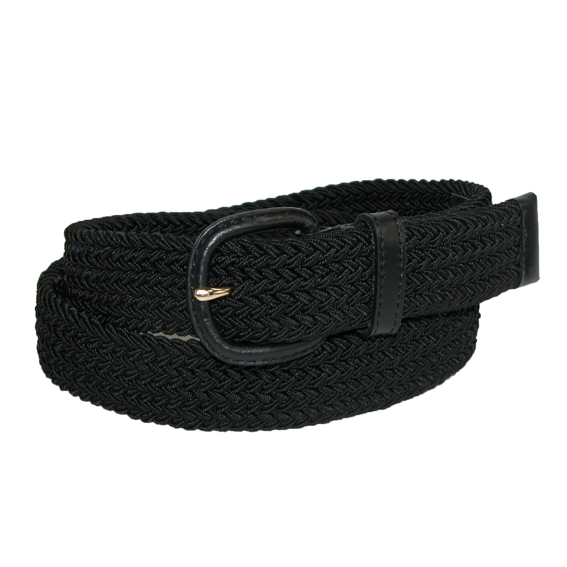Aquarius Mens Stretch Belt with Covered Buckle Pack of 3 Big /& Tall Available
