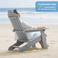 thumbnail image 4 of WINSOON Chaises Pliantes Adirondack Set de 2, Finition Grise, 4 of 5