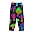 thumbnail image 5 of Kll Womens Bright Mushrooms Print Pajama Pants Soft Pajama Bottoms For Women Cozy Lounge Pants, 5 of 9