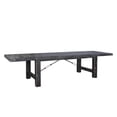 thumbnail image 3 of Rena Dining Table, 2 Extension Leaves, 86-122 Inch Black Mahogany Wood, 3 of 7