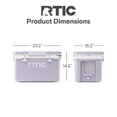 thumbnail image 5 of RTIC 32 QT Hard-Sided Ice Chest Cooler, Ultra-Light, Fits 48 Cans, Dusty Lilac/White, 5 of 8