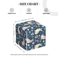 thumbnail image 4 of Gukieu Cute Rabbit Floral Print Leather Tissue Box, PVC Waterproof Velcro Opening and Closing Square Tissue Box Holder, Suitable for Home and Office Decoration, 4 of 7