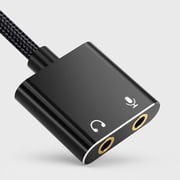 Plugs And Play USB To 3.5mm Adapter USB External Stereo Sound Card For Professional Microphone And Headphone Use