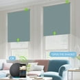 thumbnail image 2 of Yoolax Motorized Rooler Blinds Shade Blackout Smart Electric Blinds(Vinyl Lake Blue,48"W x 72"H), 2 of 6