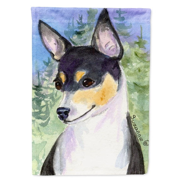 Rat Terrier Garden Flag