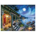 thumbnail image 1 of Cuadros Decorativos 5D bricolaje taladro completo diamante pintura lago noche cruz puntada bordado Mosai DQrwqpou Nuevos Originales, 1 of 8