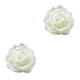 thumbnail image 1 of Billuyoard Paquete de 50 flores artificiales rosas de simulación decoraciones de arreglos florales falsos adornos de compromiso de boda Blanco crema 2piezas Billuyoard CBP280445, 1 of 6
