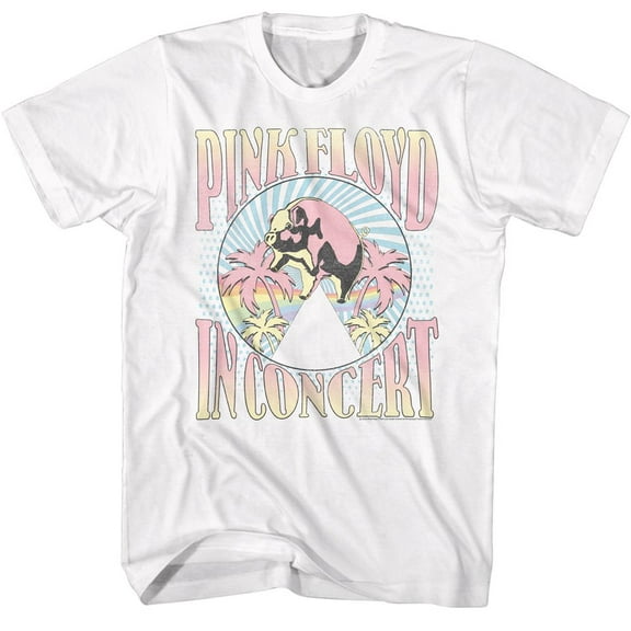 Pink Floyd Palm Trees White T-Shirt