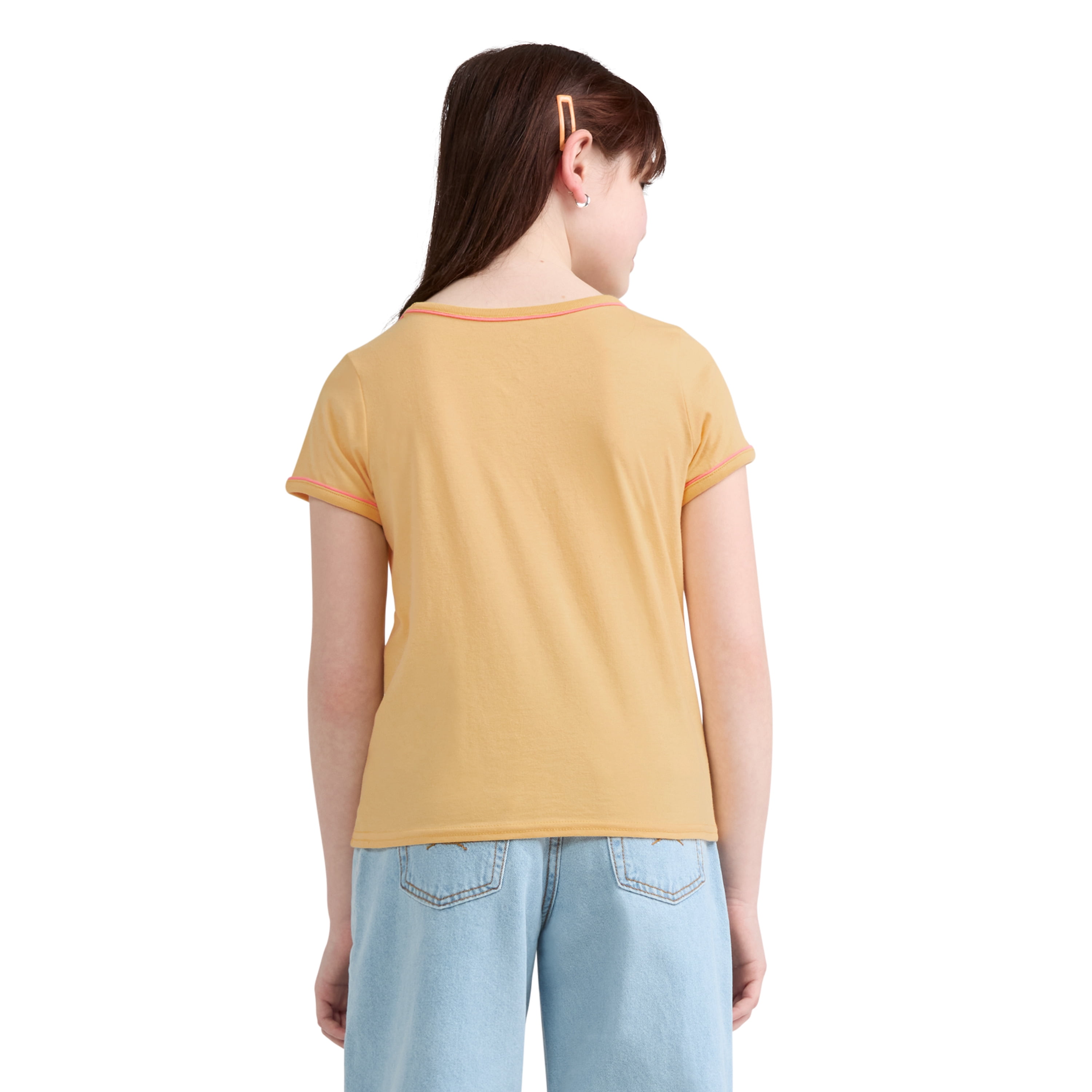 Levi Strauss Signature Girls Short Sleeve Graphic Top, Sizes 4-16