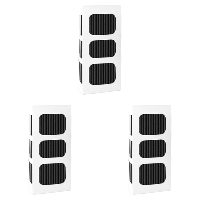 YWIYIUD 3PCS Practical Refrigerator AirFilter Replacement Durable Water Filter Kitchen Accessories Compatible with Standard Filter Media Sheets