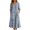 AA-Blue658, variant on XIAONU Women's Plaid Midi Dress Turn-Down Collar Puff-Sleeve Daily Weekend Shirt Gown
