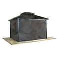 thumbnail image 1 of Sojag Genova 12 x 14 x 7 ft Dark Brown Curtains for Gazebo, 1 of 4