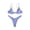 Light Purple, variant on Two Piece Bikini Set for Women Adjustable Triangle Top with Back Clasp Closure and Low Rise Bottoms for Swimming Pool Beach Light Purple XL