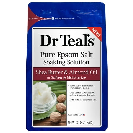 Dr Teal's Shea Butter & Almond Epsom Salt, 3 lbs.
