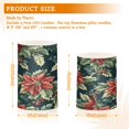 thumbnail image 6 of Yayeee Flameless Candles with Remote Flickering Battery Operated Multi Color Changing, Retro Christmas Poinsettia, 6 of 7