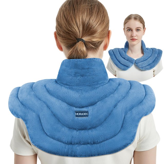 MORLIDEN Microwavable Heating Pad for Neck and Shoulders, Microwave Heating Pads Neck Warmer Wrap for Pain Relief