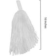 thumbnail image 4 of Cheerleader Pom Poms - 12 Pack (White), 4 of 5