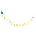 thumbnail image 1 of Let Flamingles Flamingo Leaf Banner Puerta De Pared Postre Decoración De, 1 of 8