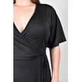 thumbnail image 4 of Vestido envolvente Roman Fashion /Tallas Extras, 2-4211 (Negro) negro 36, 4 of 6