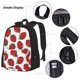thumbnail image 3 of Fotbe Hand Drawn Strawberry Set Escolar 3 en 1 para Niños - Mochila Duradera con Lonchera Aislante y Estuche para Lápices - Mochila Escolar para Niños y Niñas, 3 of 7