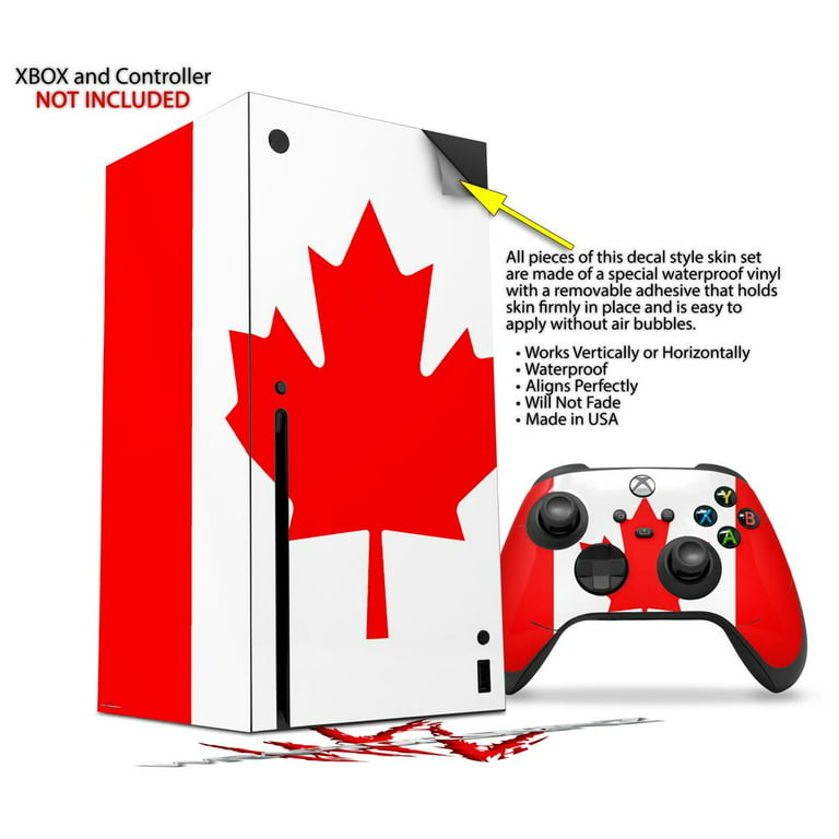 WraptorSkinz Skin Wrap compatible with the 2020 XBOX Series X Console and  Controller Canadian Canada Flag (XBOX NOT INCLUDED)