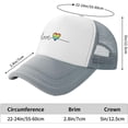 thumbnail image 6 of Mesh Dad Hat Adjustable Washed LGBT Pride Love is Love Baseball Dad Cap Funny Distressed Ball Trucker Cap for Women Men, 6 of 8