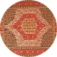 thumbnail image 1 of Ahgly Company Indoor Round Persian Orange Traditional Area Rugs, 5' Round, 1 of 1