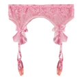 thumbnail image 3 of Cinturón de liga Soledad Rosado Liguero de encaje para mujer, 3 of 10