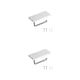 thumbnail image 2 of Moyic Portarrollos de papel, montaje en pared para baño, estante de aluminio, estante de perforación, organizador de carga con tornillos,, 2 of 6