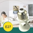 thumbnail image 4 of Fireproof E27 Bulb Adapter Lamp Holder Base Socket Conversion With Eu Plug Ac100-240v 4a For Lighting B5K9, 4 of 9