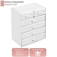 thumbnail image 6 of Sorbus Acrylic Makeup Organizer - Organization and Storage Case for Cosmetics Make Up & Jewelry - Large Makeup Organizer for Vanity, Bathroom, College Dorm, Closet, Desk (4 Large, 2 Small Drawers), 6 of 7