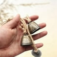 thumbnail image 3 of Vintage Handmade Brass Bell with Lanyard, Perfect for Door, Living Room, Garden and Wall Decoration,1 x brass bell, 3 of 7