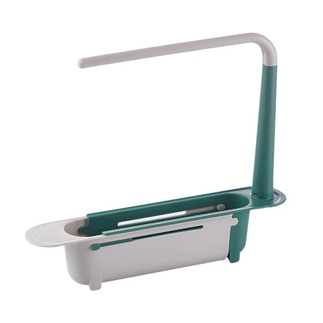 Estante telescópico para fregadero, organizador para fregadero de cocina, soporte para esponja de jabón, escurridor para fregadero, cesta de almacenamiento, Gadgets de cocina, herramienta de accesorio