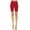 Burgundy, variant on MOA COLLECTION Women's Solid Biker Shorts High-Waist Stretch Workout Pants