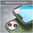 thumbnail image 3 of SaniMore Case for iPhone 14 Plus 6.7" 2022, Rugged Heavy Duty Protective Cover Anti-slip Drop-proof Slim Lightweight Anti-scratch 360°Full Protective Cover For iPhone 14 Plus, Green, 3 of 7