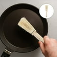 thumbnail image 3 of Raindrops Beige Barbecue Clean Pot Cleaning Tools with Wooden Handle for Easy Dishwashing and Storage, 3 of 8