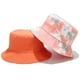 thumbnail image 3 of XYIYI Lindo sombrero de cubo para playa, sombreros de pescador para mujer, reversible de doble cara, 3 of 4