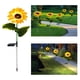 thumbnail image 4 of Xihbxyly Luces de Jardín de Girasol, Diseño Floral Led para Exteriores, Tallos y Hojas Ajustables, Resistentes a La Intemperie, Decoración para Patio, Camino, Activación Nocturna Automática, Paquete, 4 of 7