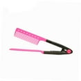 thumbnail image 4 of RUNROTOO Peine Alisador En De V Color Rosa Para Peinados Con Suaves Y Materiales Duraderos, 4 of 5