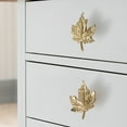thumbnail image 3 of Brass Leaf Drawer Pulls: Elegant Handles for Stylish Home Décor, 3 of 10
