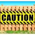 thumbnail image 1 of Caution 13 oz Vinyl Banner With Metal Grommets, 1 of 4