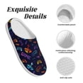 thumbnail image 5 of Lsque Games Pattern Womens Comfort Cotton on Scuff With Memory Foam and Anti-skid Sole Slipper-40/41, 5 of 7