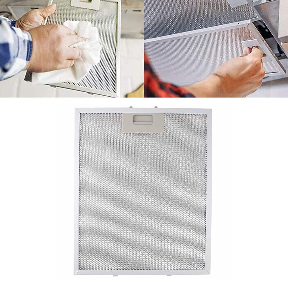 yaaqii 2PCS Aluminum Cooker Hood Filters Metal Mesh Extractor Vent Filter 325x340x9mm
