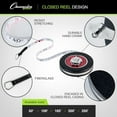thumbnail image 3 of Champion Sports Closed Reel Measure Tape, 250 ft - Sturdy Measuring Tapes with Hand Crank for Track and Field, Long Jump, Landscaping - Durable, Dual-Sided Measuring Reel with Feet and Meters, 3 of 5