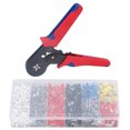 thumbnail image 3 of Ferrule Crimping Tool Kit, Easy Storage Ergonomic Ferrule Crimper Plier Set With Self Adjusting Ratchet For Batteries, 3 of 8