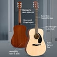 thumbnail image 5 of Fender CD-60S Solid Top Dreadnought Acoustic Guitar - Natural w/ Gig Bag, 5 of 8