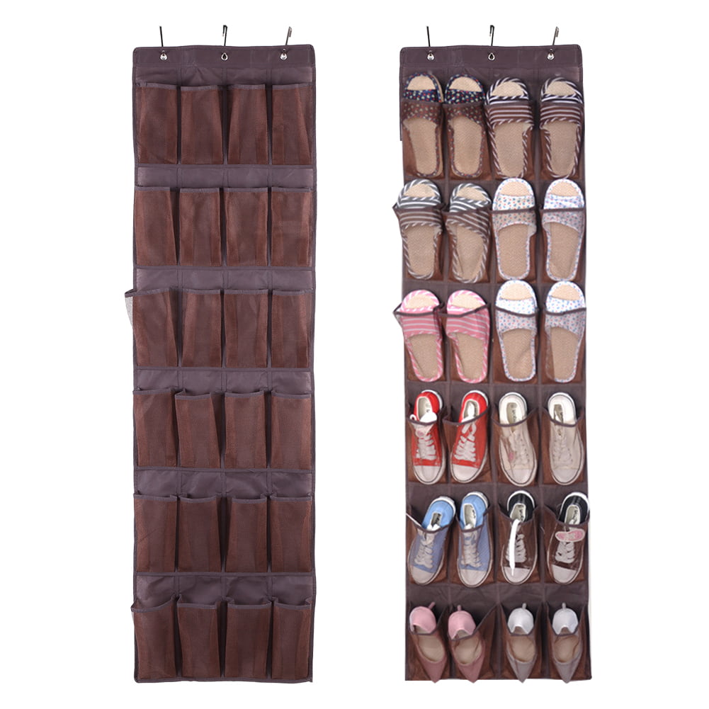 24 Pockets Hanging Shoes Storage Bag Door Shoes Rack Storage Tidy Hanger