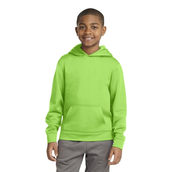 SPORT-TEK Sudadera con capucha de forro polar Sport Wick para niños XL Lima Shock deporte-tek YST244